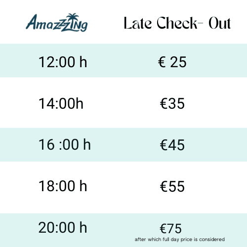 late check-out prices table amazzzing.com