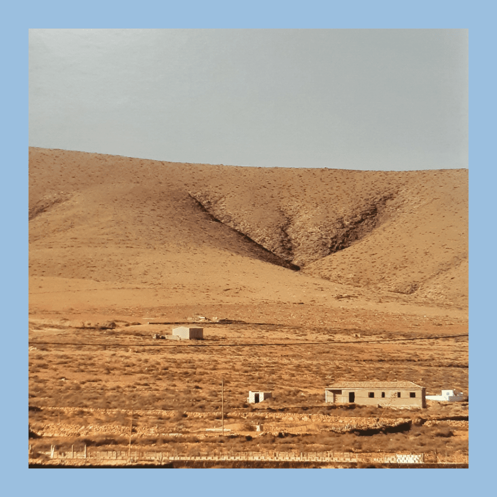 View on desert and hills