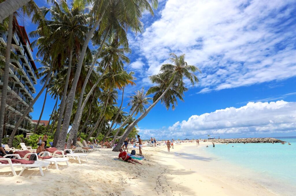 Gorgeous beach at the Kaani hotel on Maafushi Island.