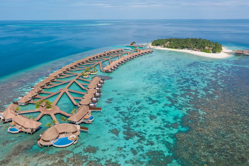 Beautiful W-Maledives Hotel.